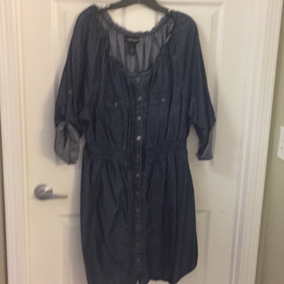 size 20 denim dress